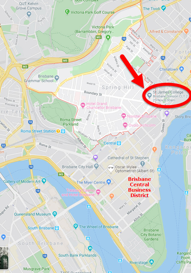 Venue location on Google Maps